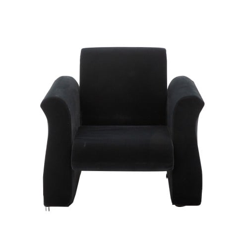 كنبة مخملي أسود