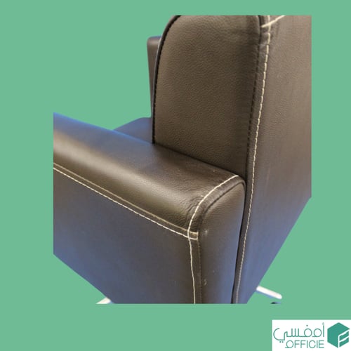 كرسي جلدي - بني غامق