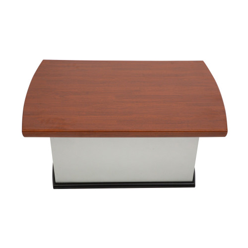 طاولة قهوة مع قاعدة مستطيلة