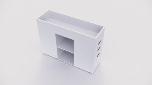 خزانة مكتبية مع حوض نباتي متعددة الوظائف