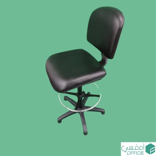 كرسي مختبر - أسود