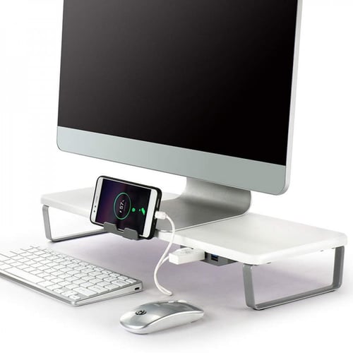 حامل للشاشة مع منفذ يو أس بي