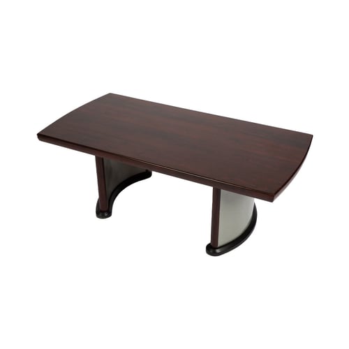 طاولة قهوة مستطيلة مع قاعدة منحنية