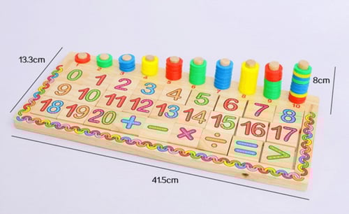 لوحة خشبية لتعليم الارقام