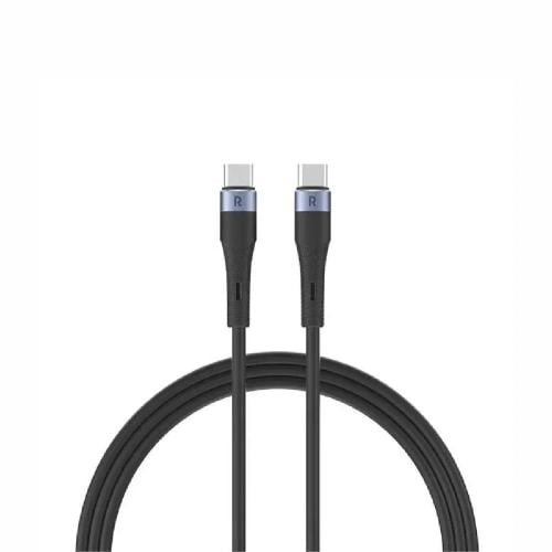 راف باور كابل سيليكون بقوة 60 واط USB-C الى USB-C...