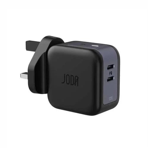 جودا شاحن جداري بقوة 50 واط ب منفذين USB-C