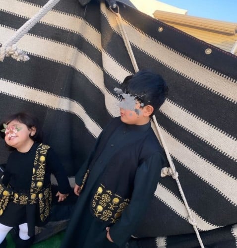 ازياء يوم التأسيس السعودي للاطفال