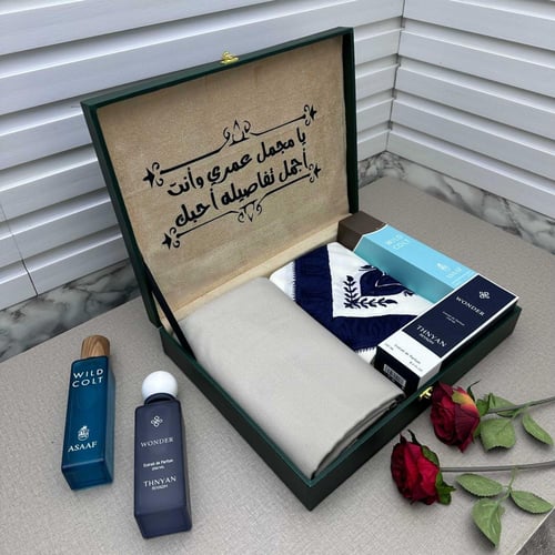 بكس رجالي فاخر — طقم هدايا مميز بتصميم راقٍ وجودة...
