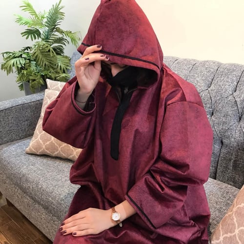 رداء شتوي نسائي مع هودي