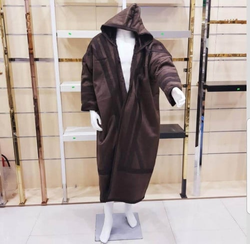 فروة رجالي شامواة بغطاء رأس