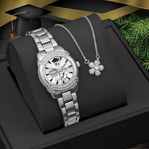 هدية تخرج مميزة للبنات ساعة مع سلسال