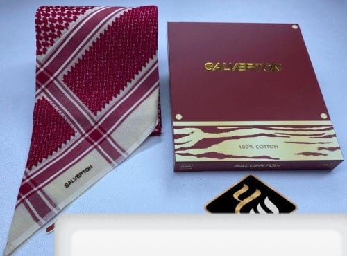 شماغ شتوي احمر كلاسيك دم الغزال