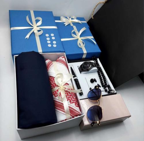 طقم رجالي بوكس شتوي قماش شماغ واكسسوارات رجالية