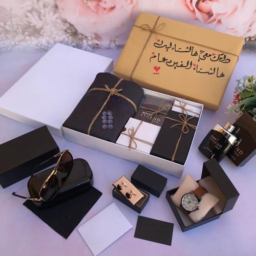 طقم هديه رجاليه ماركه القمة