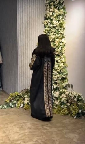 فروة نسائية سوداء سدو عسيري - أصالة وفخامة مطلقة م...