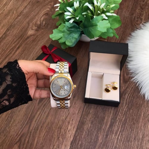 طقم ساعة مع كبك