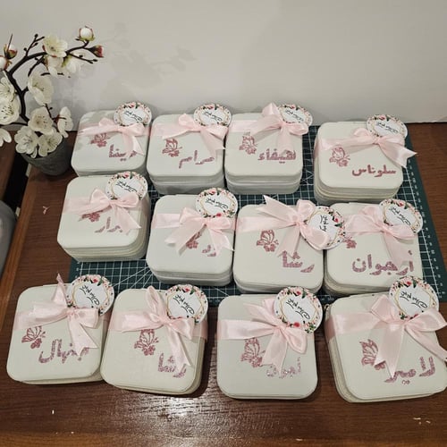 طباعة على شنطة الاكسسوار مع ثيم ( بالحبة )