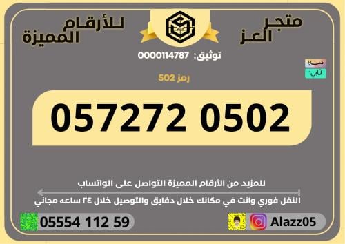 STC number with code 502 repeated easy to memorize