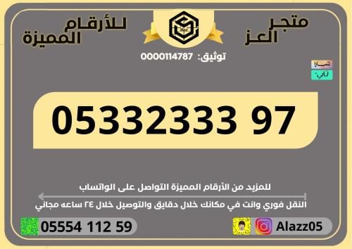 STC number double and triple distinguished VIP