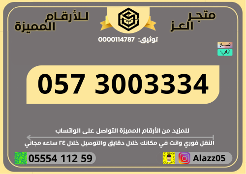 Unique three-digit STC number