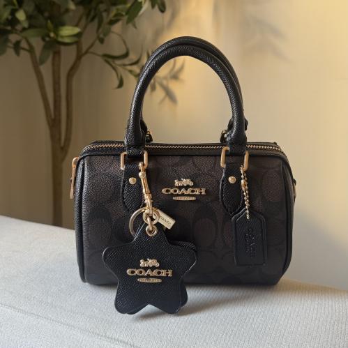 Coach Rowan 20-Dark Brown
