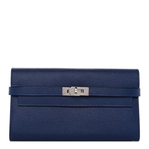 كلتش كيلي كحلي Navy clutch-silver