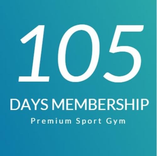 Membership for three months and half a month (105)...