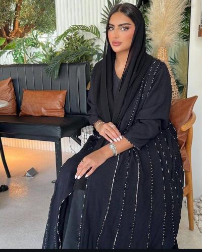 رقم العبايه 545 / القماش كريب ملكي / القصه كلوش /...