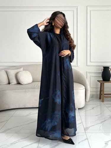 رقم العبايه 824 / القماش شيفون ناعم مع بطانه مع طر...