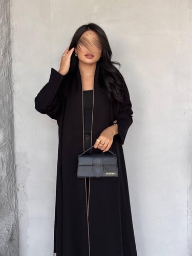 عبايه رقم 875 / القماش كريب المستقبل كوري / التطري...