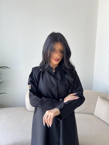 عبايه رقم 878 / القماش كتان / القصه بليزر مبطنه ب...