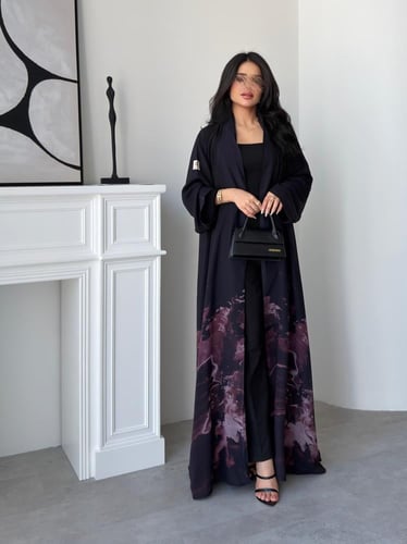 رقم العبايه 943 / القماش شيفون ناعم مع بطانه مع طر...