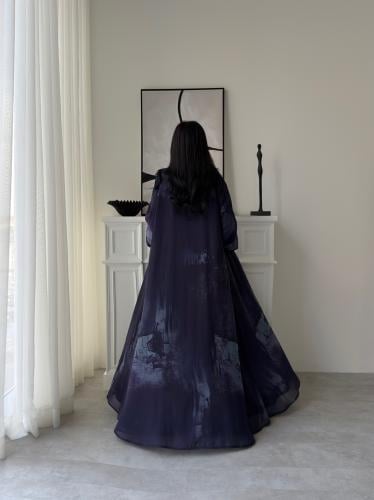 رقم العبايه 916 / القماش شيفون ناعم مع بطانه مع طر...