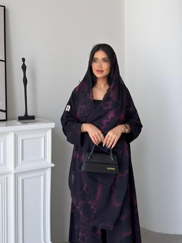 رقم العبايه 954 / القماش شيفون ناعم مع بطانه مع طر...