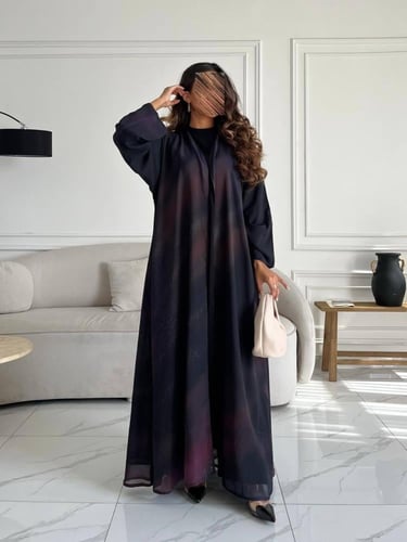 رقم العبايه 654 / القماش شيفون / القصه نص كلوش / ع...