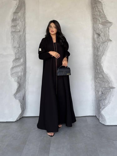 عبايه رقم 874 / القماش كريب المستقبل كوري / التطري...