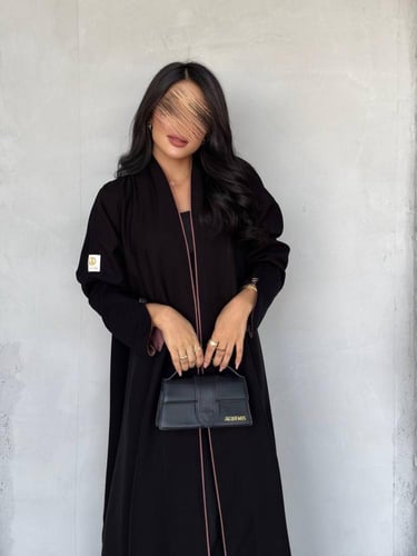 عبايه رقم 875 / القماش كريب المستقبل كوري / التطري...