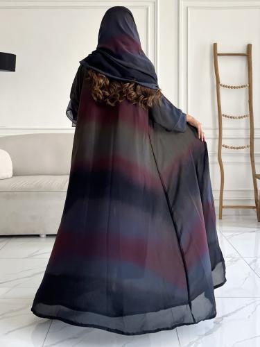 رقم العبايه 795 / القماش شيفون ناعم مع بطانه مع طر...