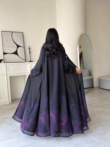 رقم العبايه 931 / القماش شيفون ناعم مع بطانه مع طر...