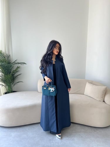 عبايه رقم 816 / القماش كتان / القصه بليزر / مبطنه...