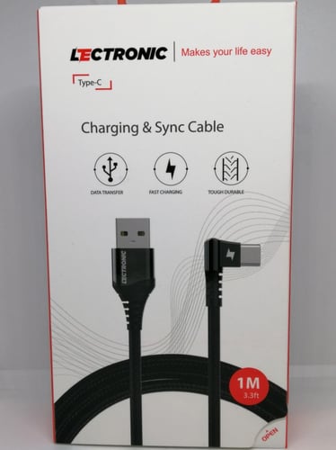سلك شاحن تايب type c من شركة ليكترونيك LECTRONIC ق...