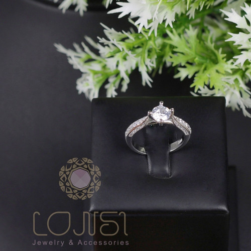 خاتم ناعم فضة عيار 925