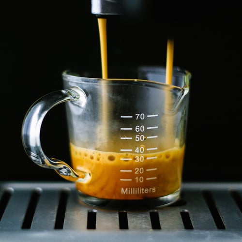 كوب معياري زجاجي لقياس الاسبريسو