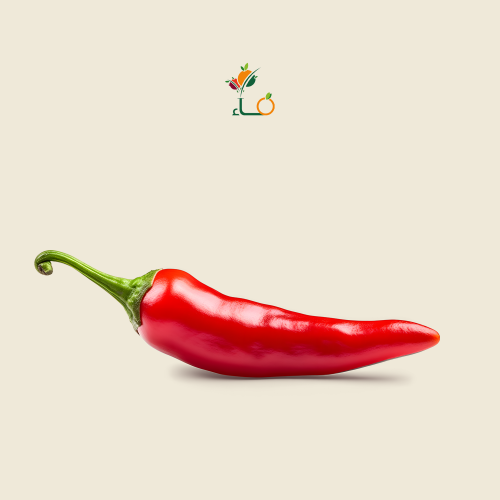 فلفل احمر حار طويل صحن