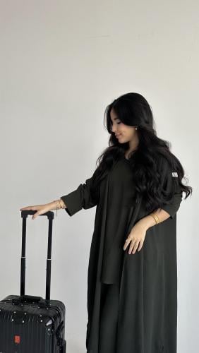 عباية سفر زيتي (قصير)