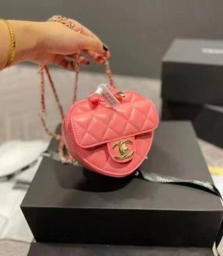 Chanel Heart Leather Crossbody Bag