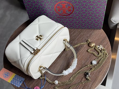 KIRA DIAMOND QUILT VANITY CASE