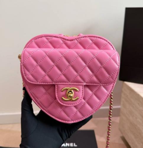 Chanel Heart Leather Crossbody Bag