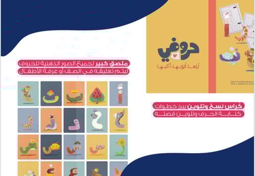 بطاقات الحروف العربية البصرية