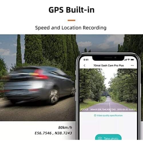 داش كام 70mai امامي وخلفي 1080